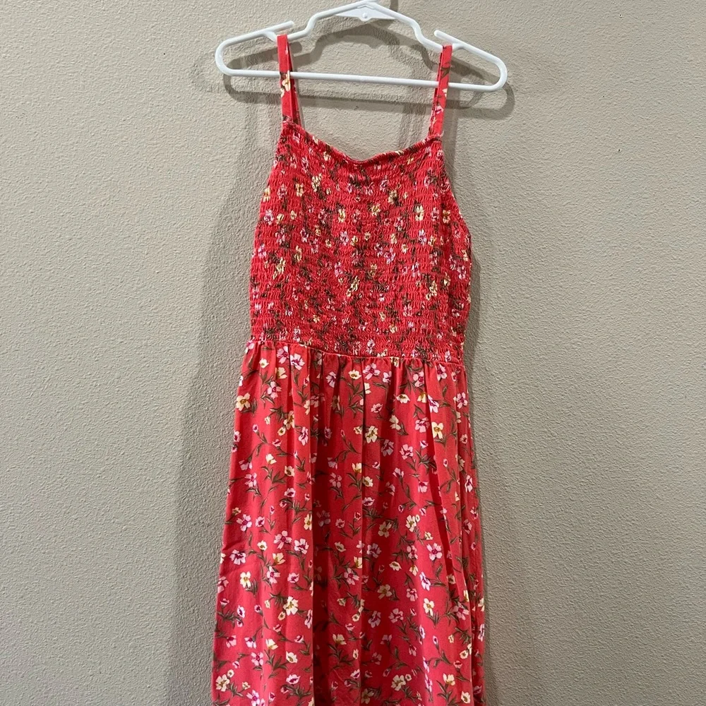Floral Kids Dress Set - Blue, Red, Pink - Picture 5 of 8